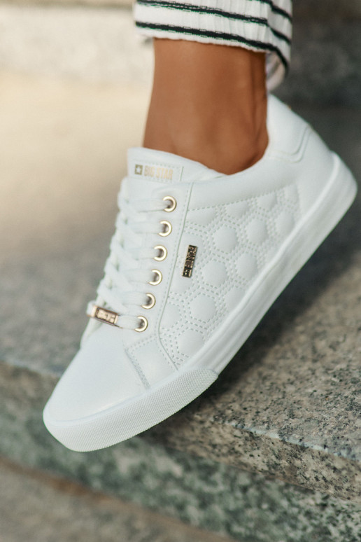 Women's Sneakers From Eco Leather Big Star RR274322 White