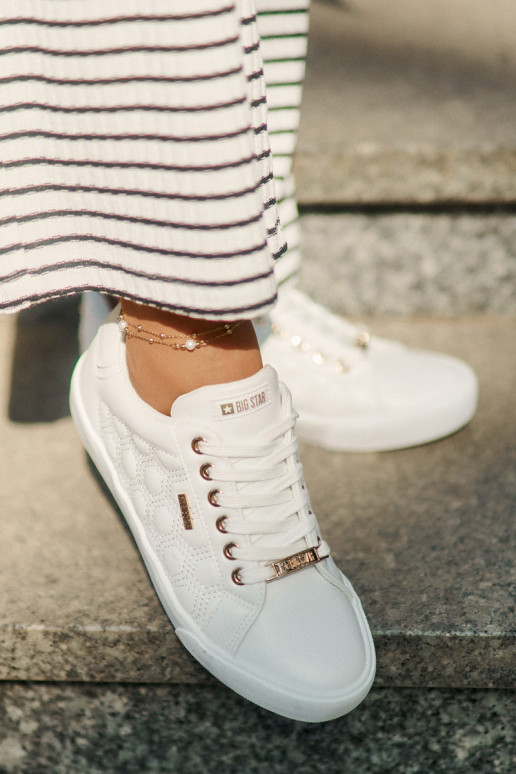 Women's Sneakers From Eco Leather Big Star RR274322 White