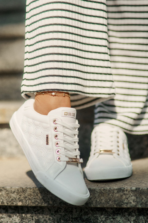 Trampki DamskiewithEko Skóry Big Star RR274322 Białe