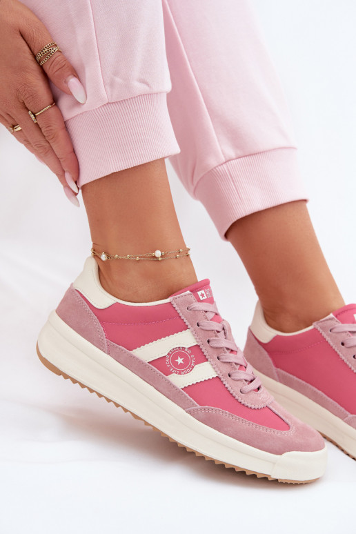 Sneakersy Damskie Big Star TT274160 Różowe