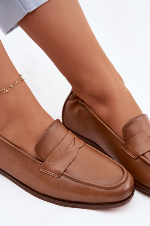 MokasynywithNaturalnej Skóry Vinceza 18121 Camel