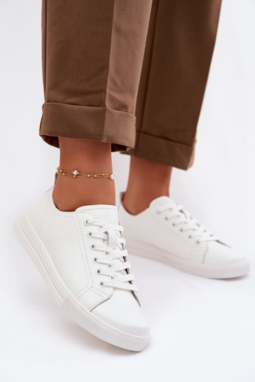 Leather Women's Sneakers Vinceza 79536 White 2