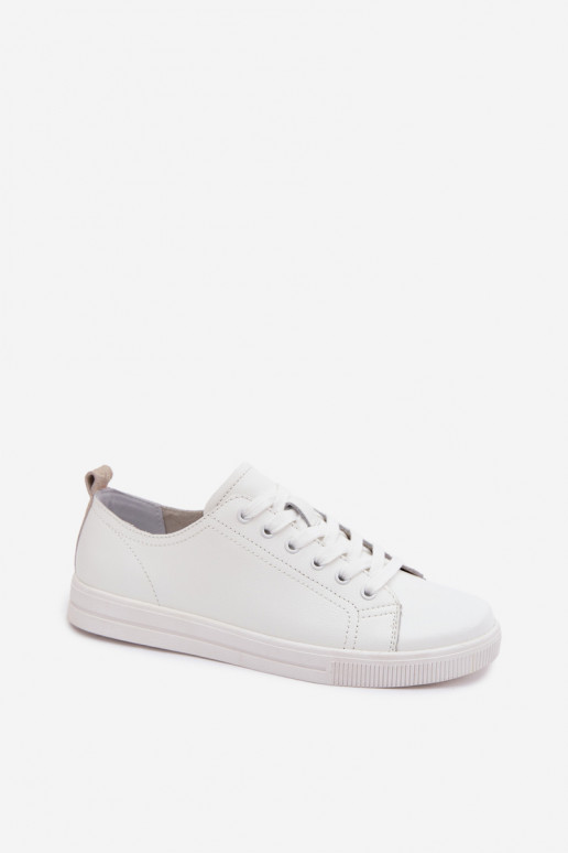 Leather Women's Sneakers Vinceza 79536 White