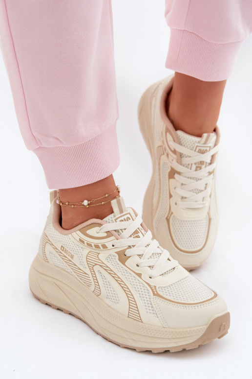 Women's Sports Sneakers Big Star TT274326 HI-POLY SYSTEM Beige