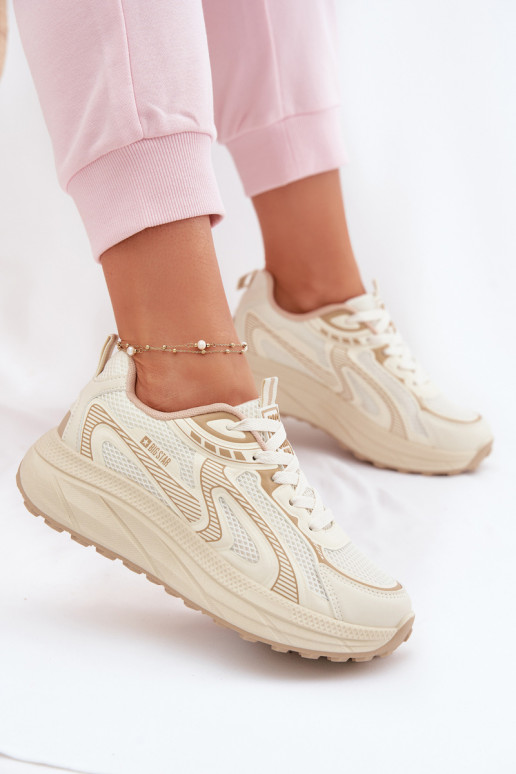 Women's Sports Sneakers Big Star TT274326 HI-POLY SYSTEM Beige