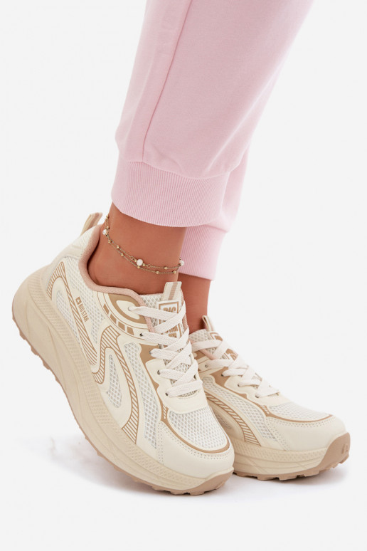 Women's Sports Sneakers Big Star TT274326 HI-POLY SYSTEM Beige