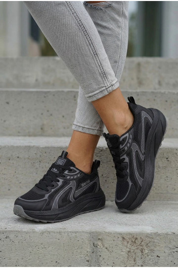 Women's Sports Sneakers Big Star TT274327 HI-POLY SYSTEM Black 2