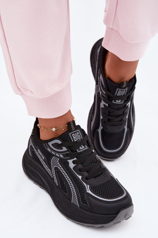 Buty Sportowe Sneakersy Damskie Big Star TT274327 HI-POLY SYSTEM Czarne