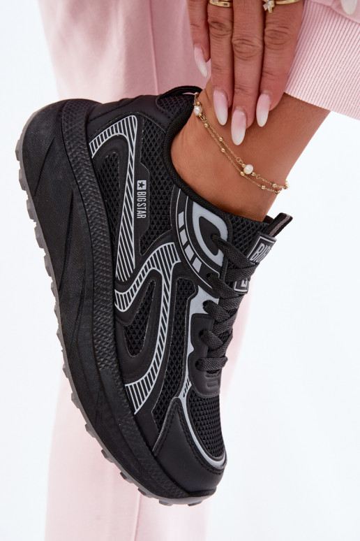 Buty Sportowe Sneakersy Damskie Big Star TT274327 HI-POLY SYSTEM Czarne