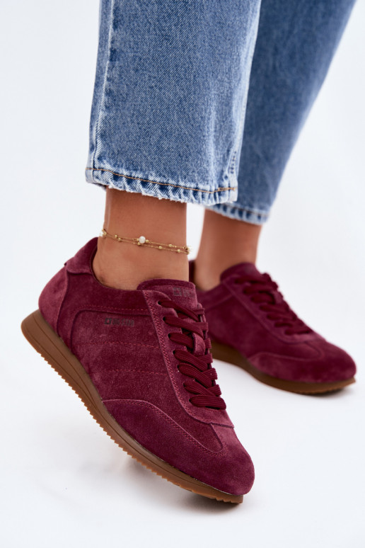 Big Star TT274227 Burgundy Genuine Suede Sneakers