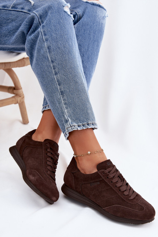 Big Star TT274226 Chocolate Natural Suede Sneakers