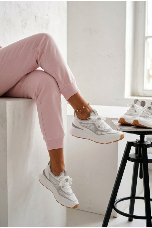 Women's Sports Shoes Big Star TT274570 HI-POLY SYSTEM White