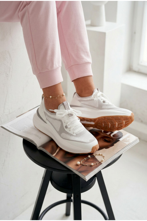 Buty Sportowe Damskie Big Star TT274570 HI-POLY SYSTEM Białe