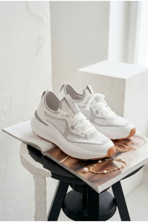 Buty Sportowe Damskie Big Star TT274570 HI-POLY SYSTEM Białe