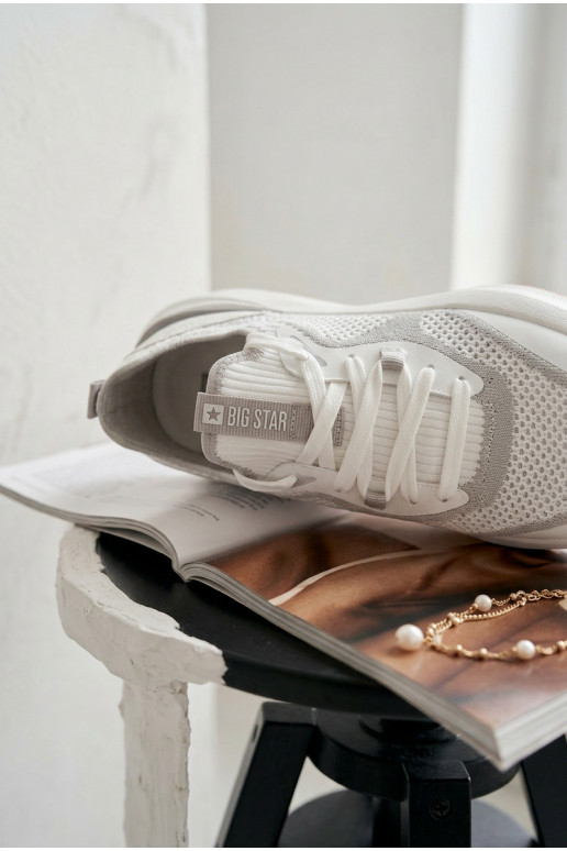 Buty Sportowe Damskie Big Star TT274570 HI-POLY SYSTEM Białe