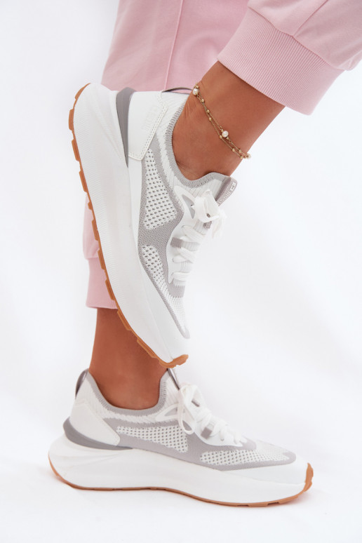 Buty Sportowe Damskie Big Star TT274570 HI-POLY SYSTEM Białe