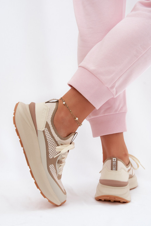 Women's Sports Shoes Big Star TT274571 HI-POLY SYSTEM Beige