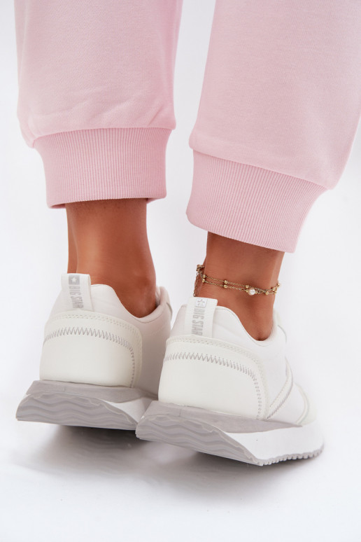 Sneakersy Damskie Na Platformie Big Star TT274279 Białe