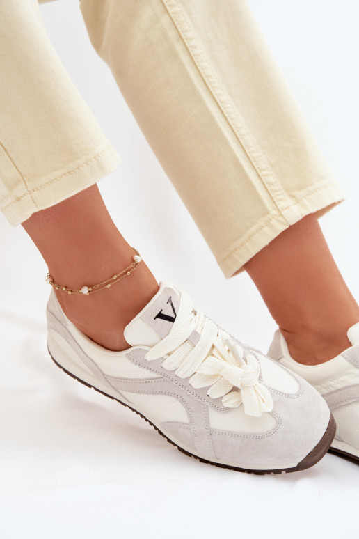 Vinceza Women's Suede Sneakers 86427 Grey