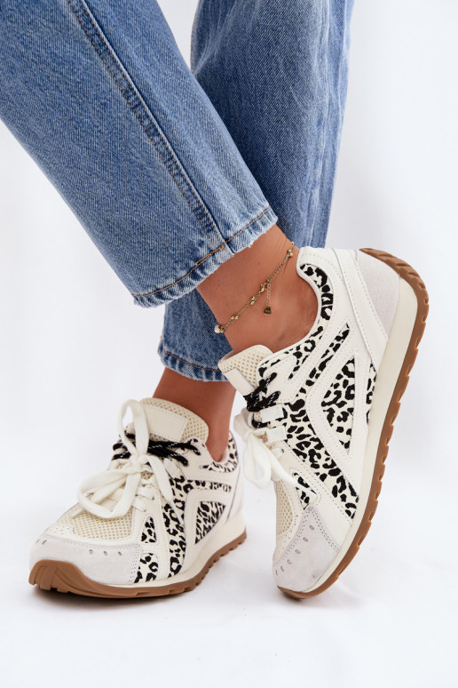 Leather Suede Women's Sneakers Big Star TT274548 White