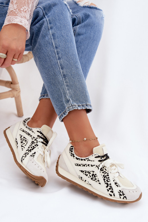 Leather Suede Women's Sneakers Big Star TT274548 White