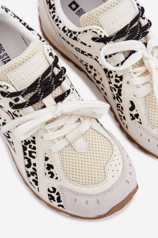 Leather Suede Women's Sneakers Big Star TT274548 White