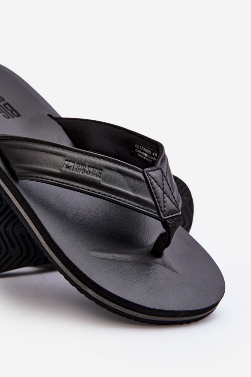 Męskie Japonki Big Star LL174605 Czarne