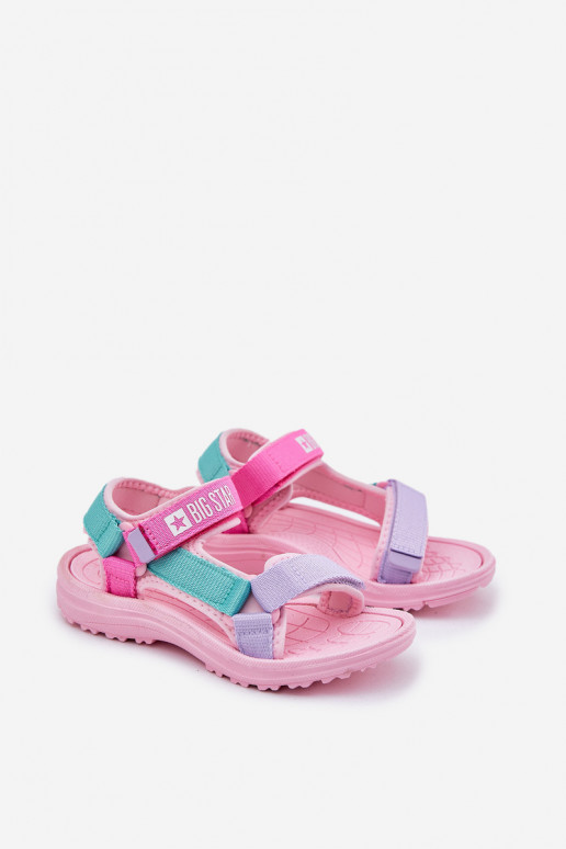 Children's Velcro Sandals Big Star RR374519 Pink