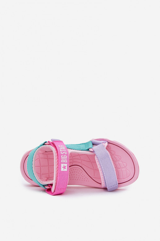 Children's Velcro Sandals Big Star RR374519 Pink