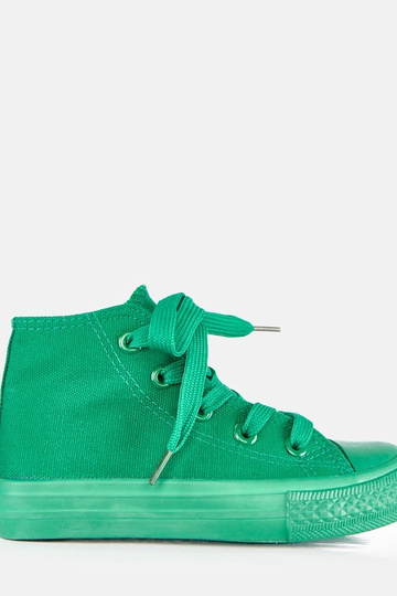 Zielone dziecięce trampki za kostkę Laly