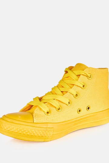 Żółte dziecięce trampki za...