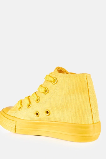 Żółte dziecięce trampki za...