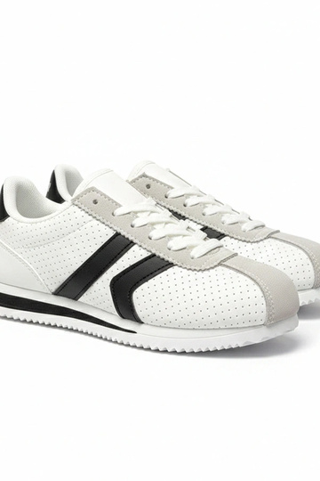 Biało-Czarne sneakersy sportowe Camille