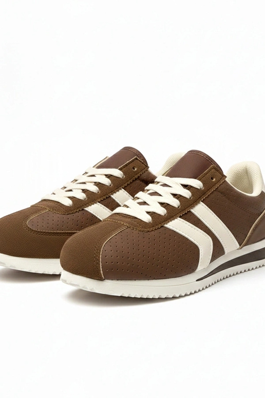 Brązowe sneakersy sportowe Camille