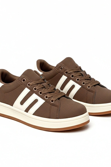 Brązowe sneakersy casualowe Delphine