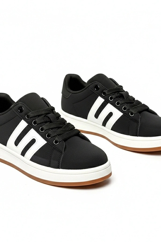 Czarne sneakersy casualowe Delphine