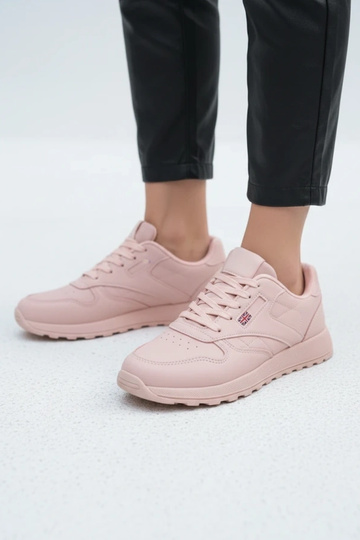 Różowe sneakersy casualowe na platformie Élise 2