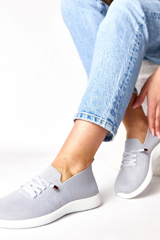 Szare damskie sportowe tenisówki Léa