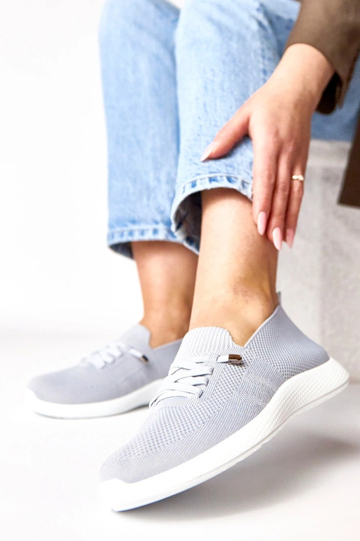 Szare damskie sportowe tenisówki Léa