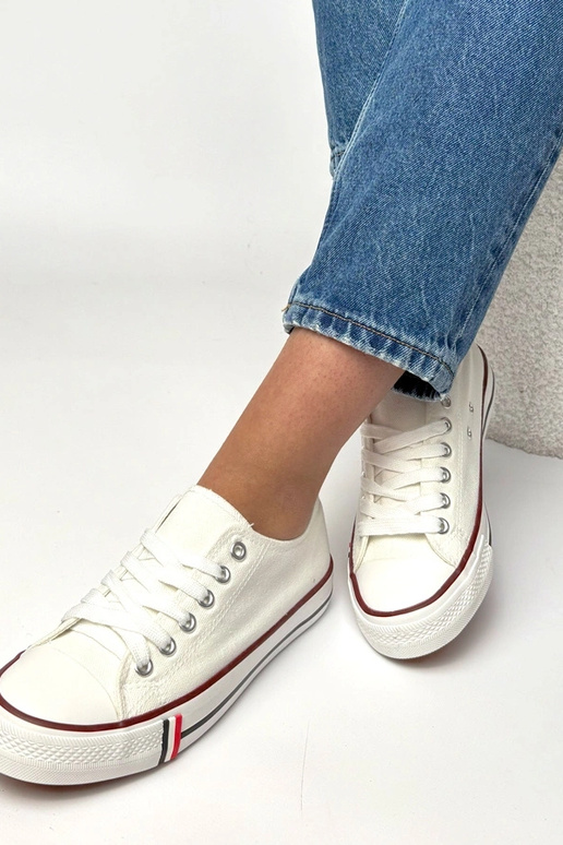 Białe casualowe trampki Manon