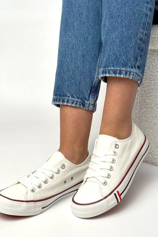 Białe casualowe trampki Manon