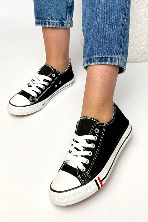 Czarne casualowe trampki Manon