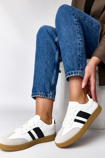 Białe sneakersy casualowe... 2