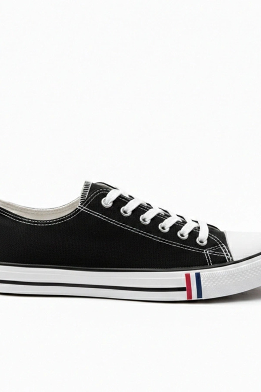 Czarne męskie klasyczne trampki Victor