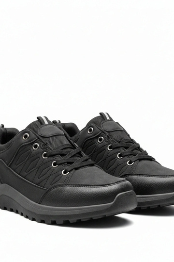 Czarne męskie sneakersy Leo