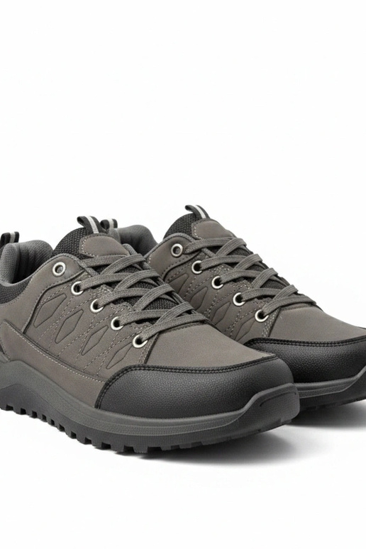 Szare męskie sneakersy Leo
