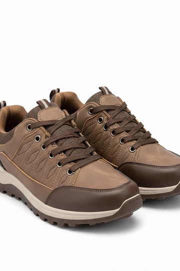 Brązowe męskie sneakersy Leo 2
