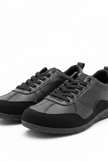 Czarne męskie sneakersy Leon 2