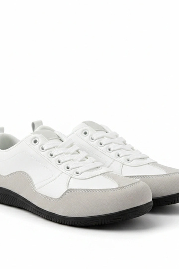 Białe męskie sneakersy Leon
