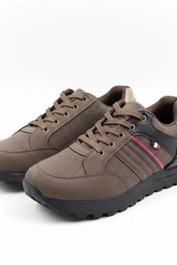 Brązowe męskie casualowe sneakersy Ethan
